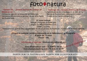 curso de fotografía y naturaleza, Sierra de Guadarrama, Parque Nacional Sierra de Guadarrama, La Barranca,