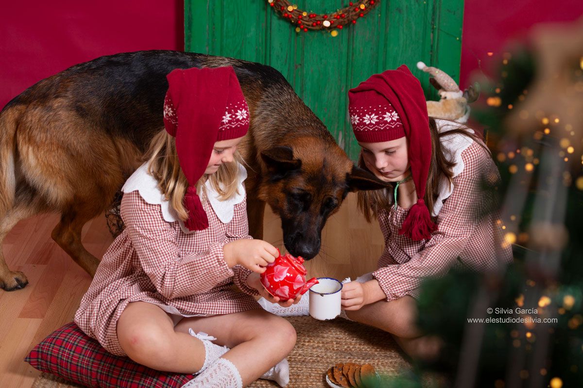 Navidad 2023, sierra de guadarrama, fotos de familia, fotos naturales, fotos con mascota
