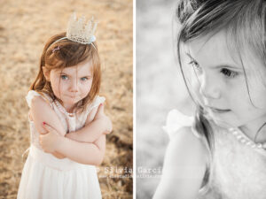 niña vestida de princesa