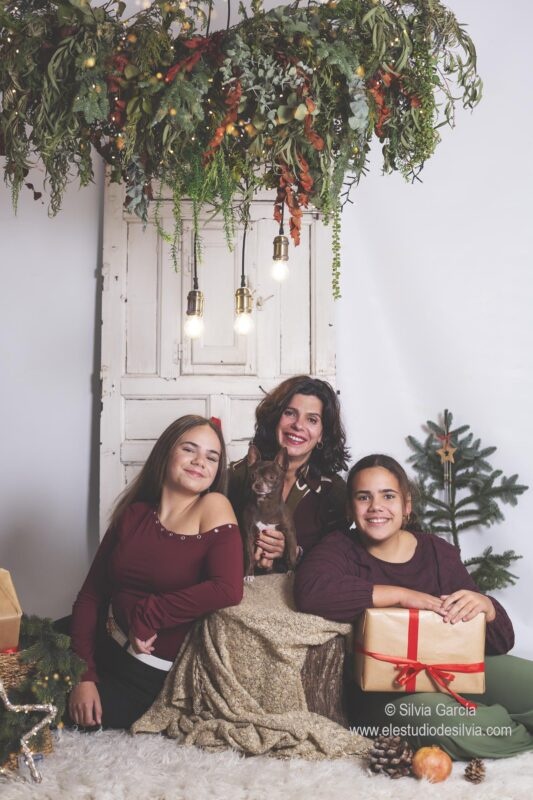 fotografia familiar navidad